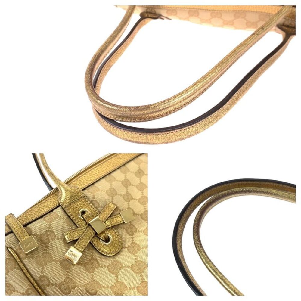 Gucci Princy GG Canvas Leather Tote Bag - Picture 6 of 10